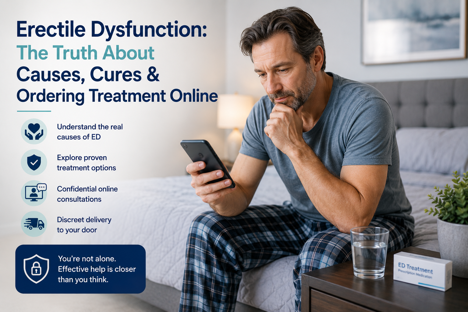 Erectile Dysfunction: The Truth About Causes, Cures & Ordering Treatment Online