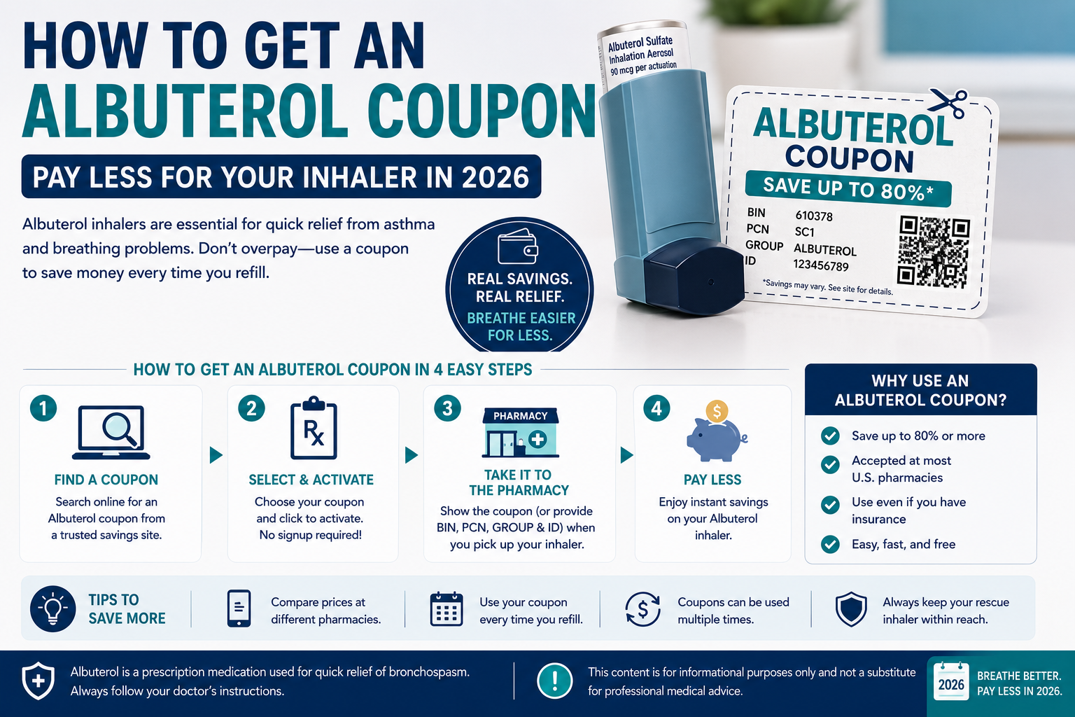 How to Get an Albuterol Coupon - Pay Less for Your Inhaler in 2026