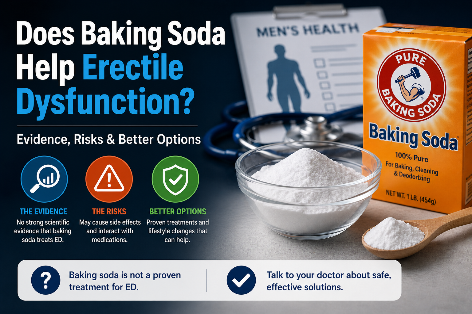 Does Baking Soda Help Erectile Dysfunction? Evidence, Risks & Better Options