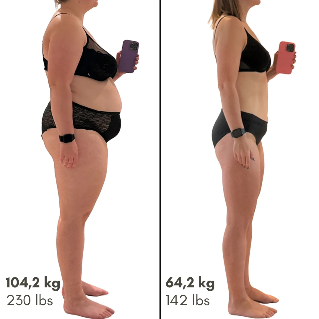Before and after photos shared by the person credited below