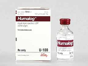 Humalog Vial — prescription drug image