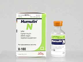 Humulin Vial — prescription drug image