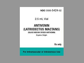 Antivenin Latrodectus Mactans Box — prescription drug image
