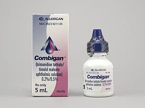 Combigan Bottle — prescription drug image