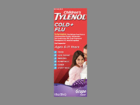Tylenol Childrens Plus Ms Cold Bottle — prescription drug image