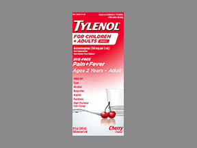 Tylenol For Children + Adults Bottle — prescription drug image