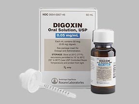 Digoxin Bottle — prescription drug image