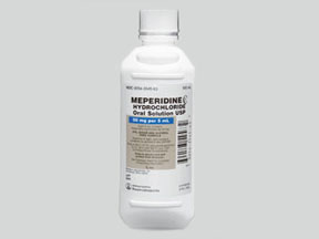 Meperidine Hcl Bottle — prescription drug image