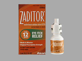Zaditor Bottle — prescription drug image