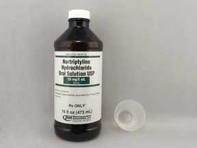 Nortriptyline Hcl Bottle — prescription drug image