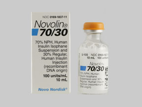 Novolin 70/30 Vial — prescription drug image