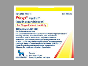 Fiasp Penfill Cartridge — prescription drug image