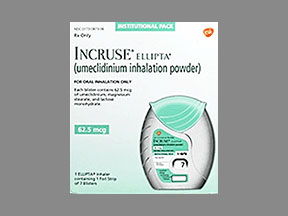 Incruse Ellipta Inhaler - 7 Blisters — prescription drug image