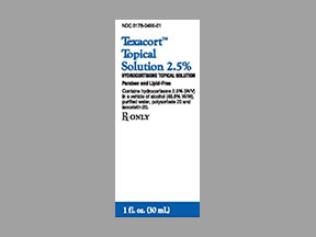 Texacort Bottle — prescription drug image