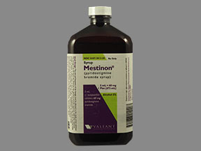Mestinon Bottle — prescription drug image