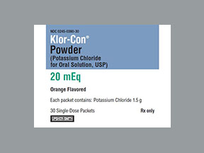 Potassium Chloride Box — prescription drug image