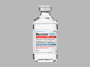 Marcaine/Epinephrine Vial — prescription drug image
