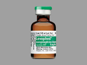 Levophed Vial — prescription drug image