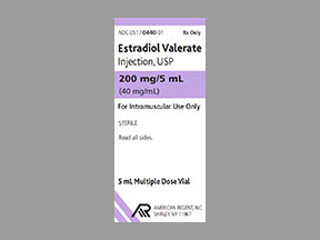 Estradiol Valerate Vial — prescription drug image