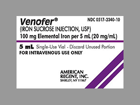 Venofer Vial — prescription drug image