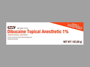 Dibucaine Tube Of Ointment — prescription drug image