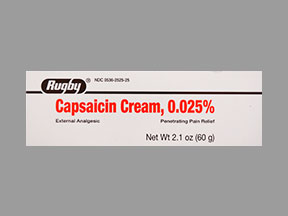 Capsaicin Tube Of Cream — prescription drug image