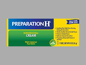 Preparation H Tube Of Cream — prescription drug image
