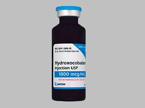 Hydroxocobalamin Acetate Vial — prescription drug image