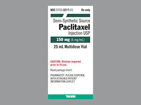 Paclitaxel Vial — prescription drug image