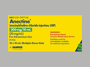 Anectine Vial — prescription drug image