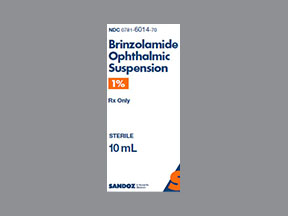 Brinzolamide Bottle — prescription drug image