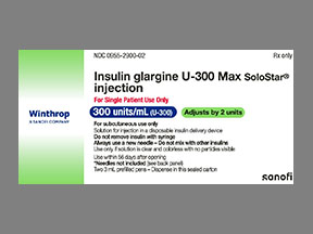 Toujeo Max Solostar Pen — prescription drug image