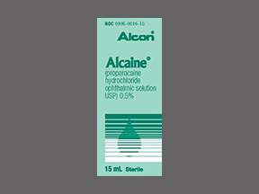 Alcaine Bottle — prescription drug image