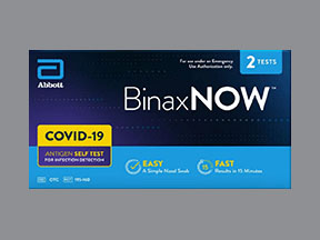 Binaxnow Covid-19 Ag Home Test Box — prescription drug image