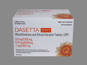 Dasetta 7/7/7 Disp Pack — prescription drug image