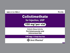 Colistimethate Sodium (Cba) Solution Reconstituted — prescription drug image
