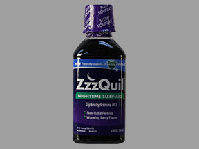 Zzzquil Bottle — prescription drug image