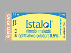 Istalol Bottle — prescription drug image