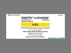Timoptic Ocudose Plas Cont — prescription drug image