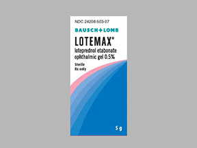 Lotemax Bottle — prescription drug image