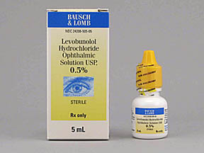 Levobunolol Hcl Bottle — prescription drug image
