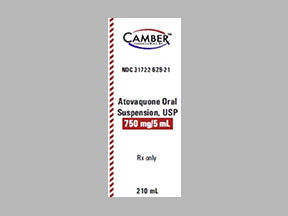 Atovaquone Bottle — prescription drug image