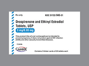 Drospirenone-Ethinyl Estradiol Disp Pack — prescription drug image