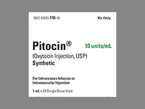 Pitocin Vial — prescription drug image