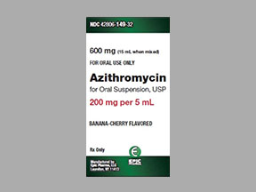 Azithromycin Bottle — prescription drug image