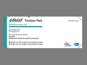 Rebif Titration Pack Box — prescription drug image