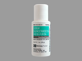 Sulfacetamide Sodium-Sulfur Bottle — prescription drug image