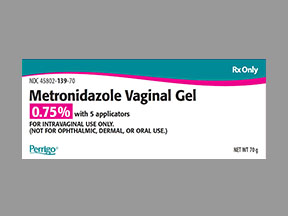 Metronidazole Tube Of Gel — prescription drug image
