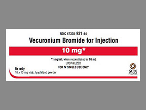 Vecuronium Bromide Solution Reconstituted — prescription drug image