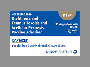 Daptacel Vial — prescription drug image